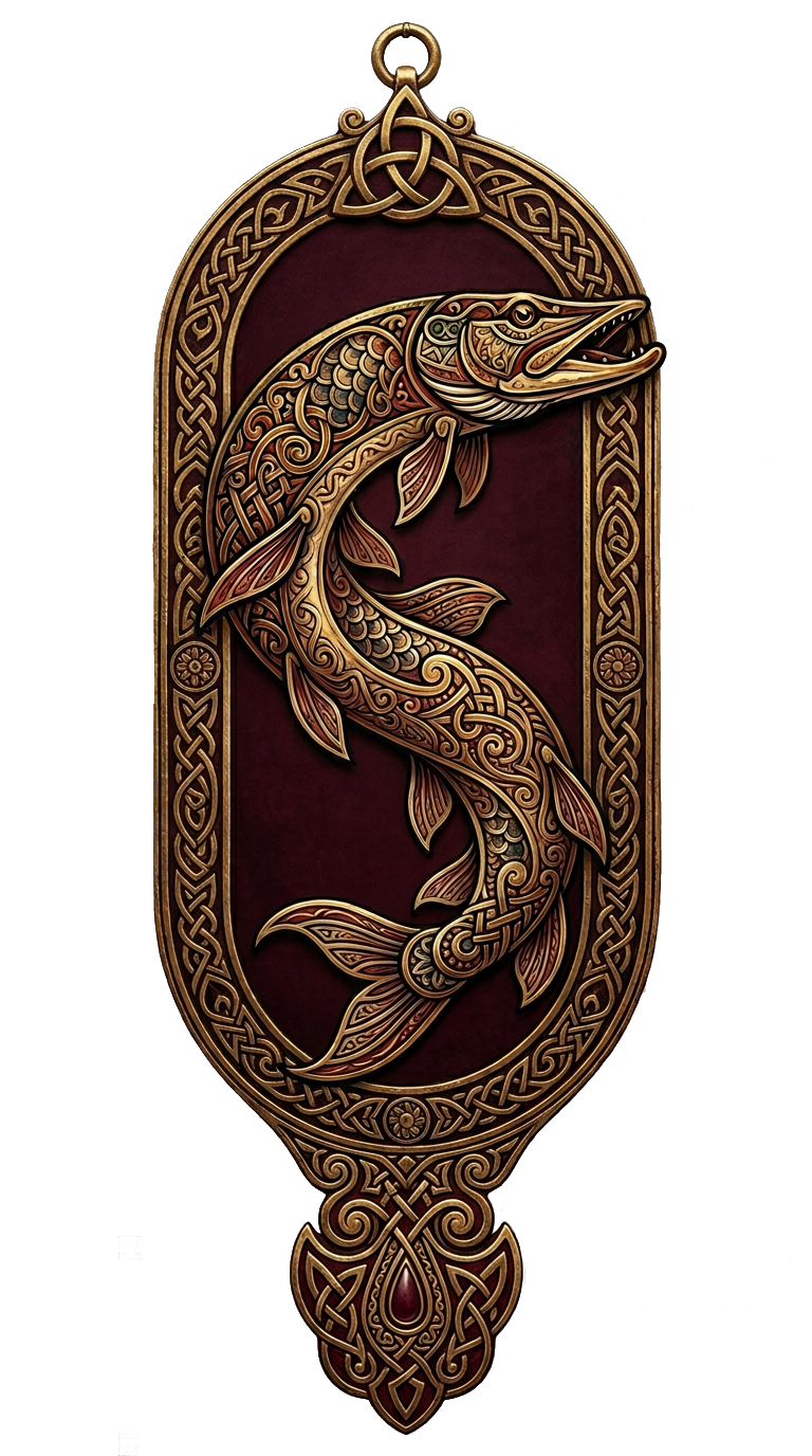 ЩукаAI — декоративный картуш со щукой